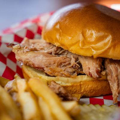 Kids Pulled Pork Sandwich — official menu photograph